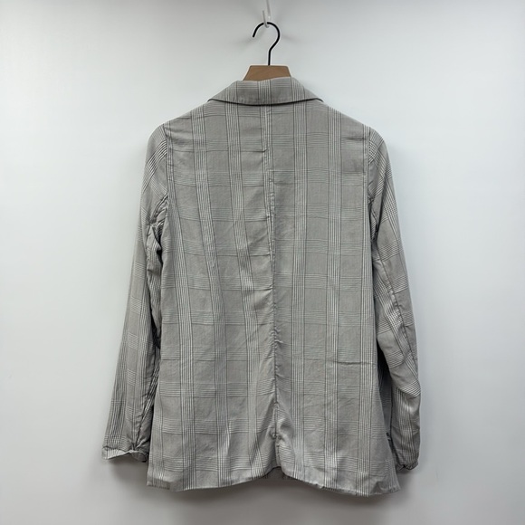 Abercrombie & Fitch Tartan Plaid Relaxed Single Breasted Blazer Jacket Medium - Picture 6 of 10